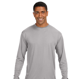 A4 Adult 4.0 Ounce Poly Performance Long Sleeve T-Shirt