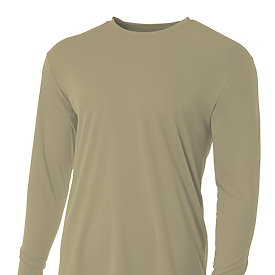 A4 Adult 4.0 Ounce Poly Performance Long Sleeve T-Shirt